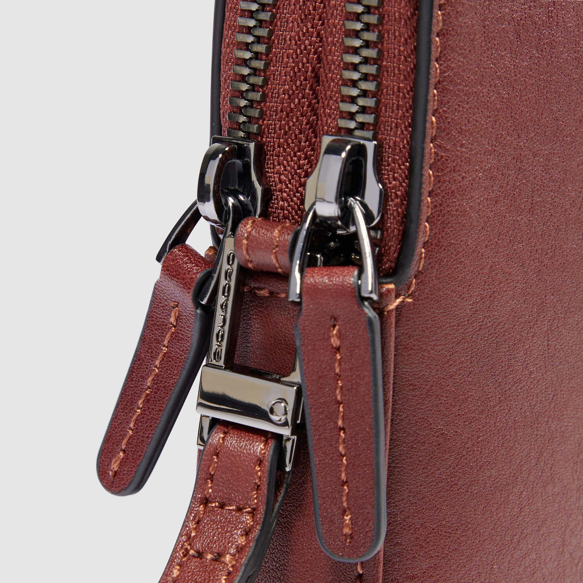 Piquadro pochette in pelle "Black Square" Cuoio AC3944B3R.CU