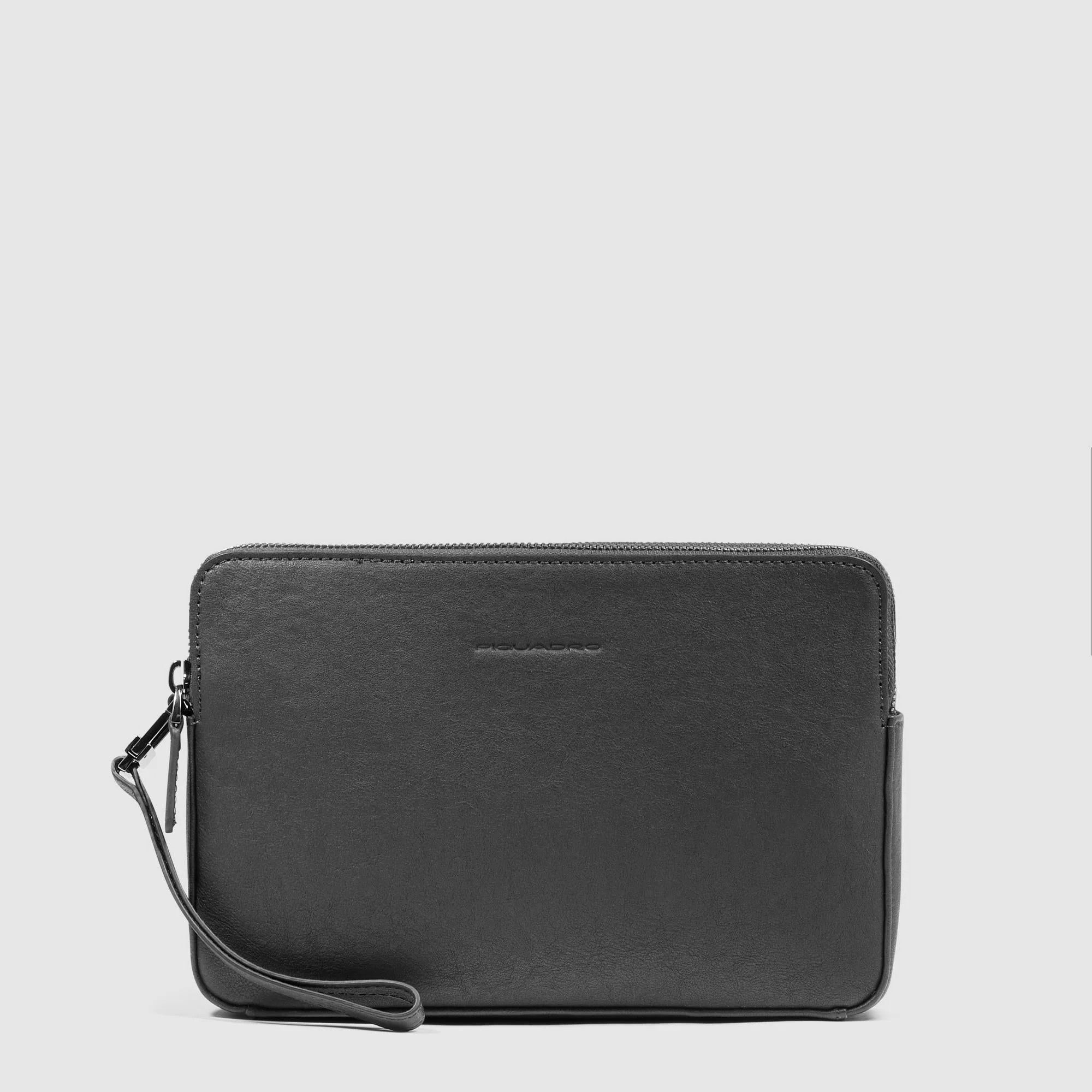 Piquadro pochette in pelle "Black Square" Nero AC3944B3R.N