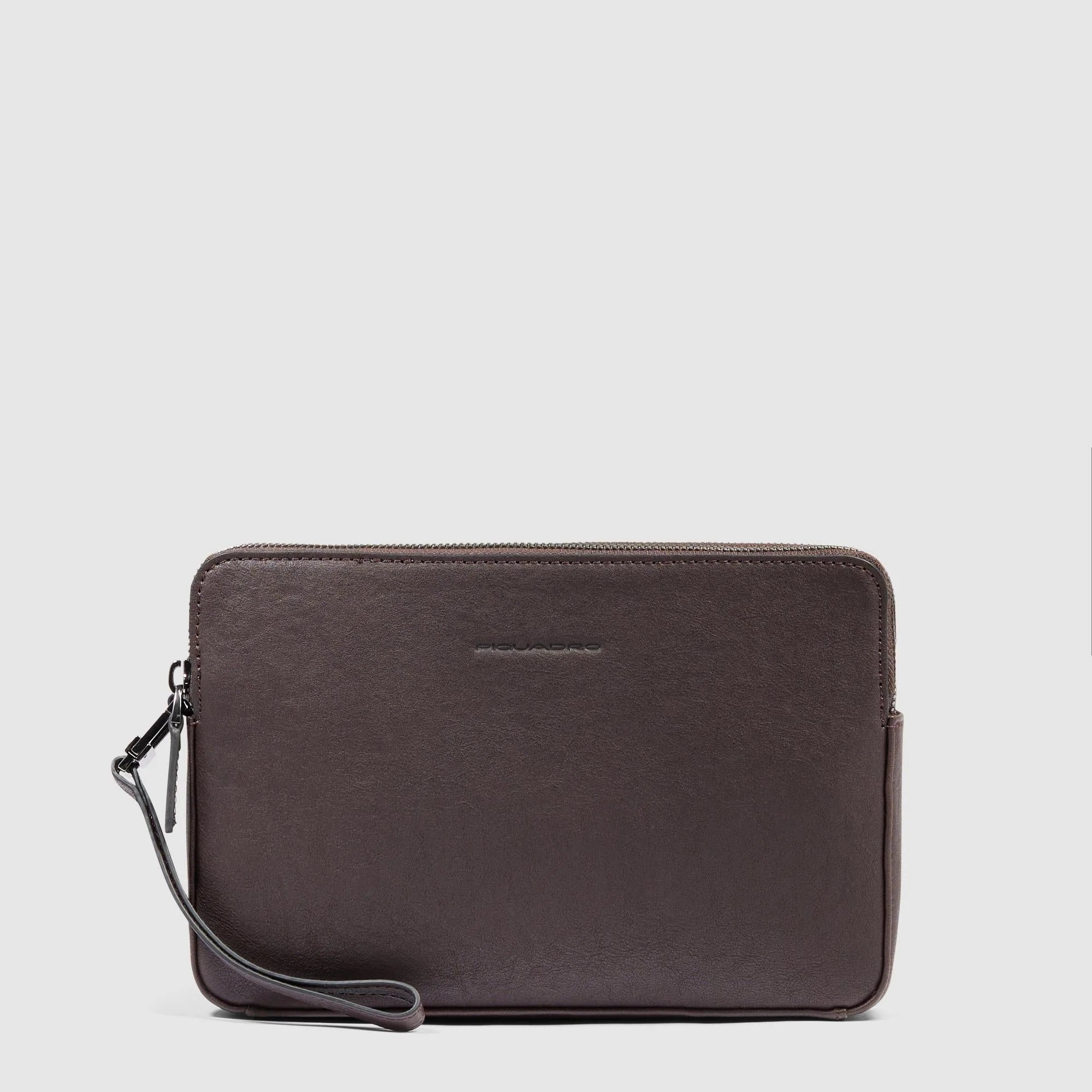 Piquadro pochette in pelle "Black Square" Marrone AC3944B3R.TM