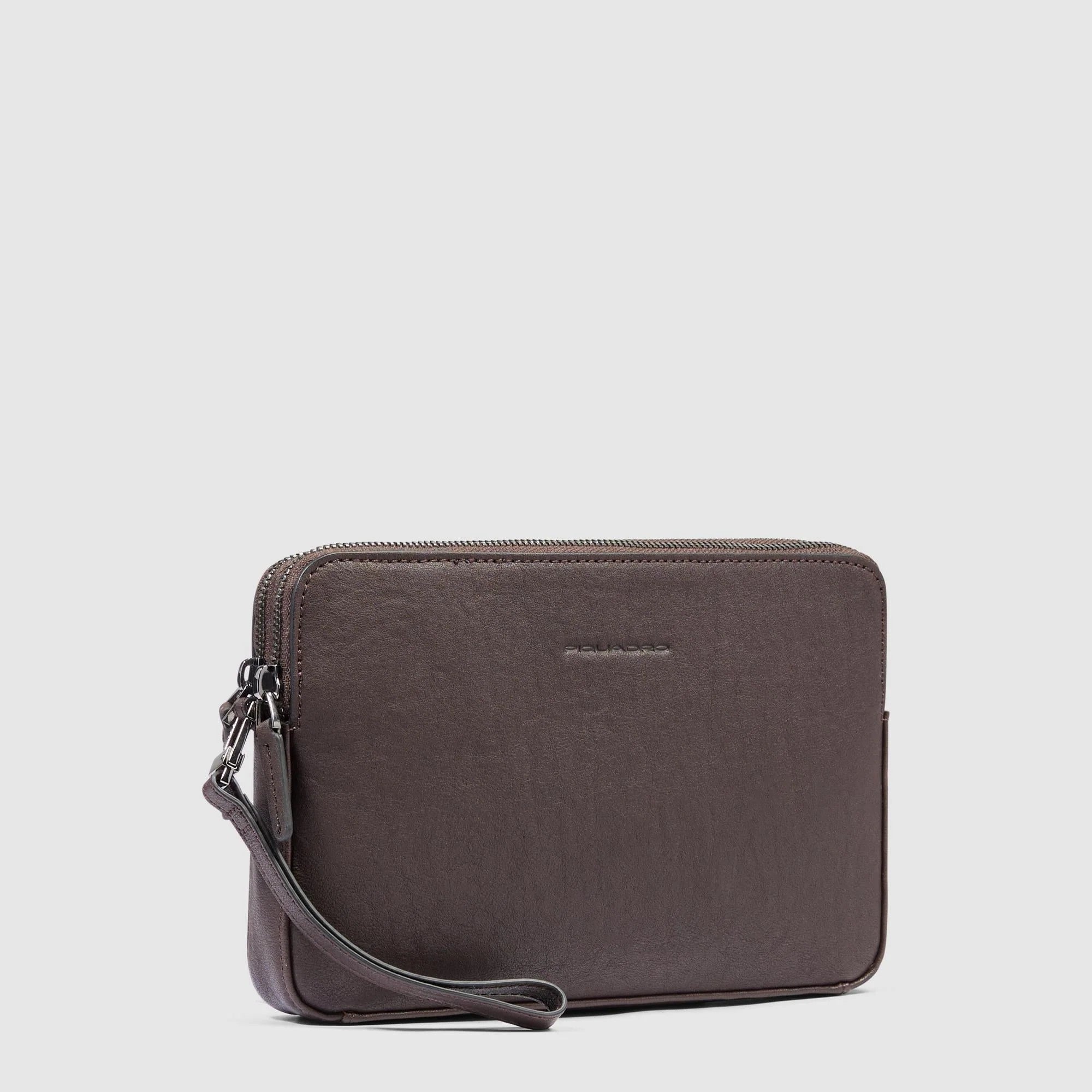 Piquadro pochette in pelle "Black Square" Marrone AC3944B3R.TM