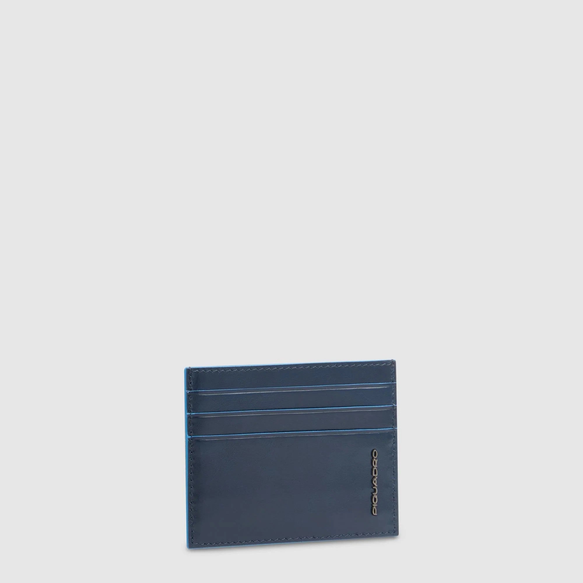 Piquadro porta carte di credito in pelle "Blue Square" PP6855B2R.BLU2