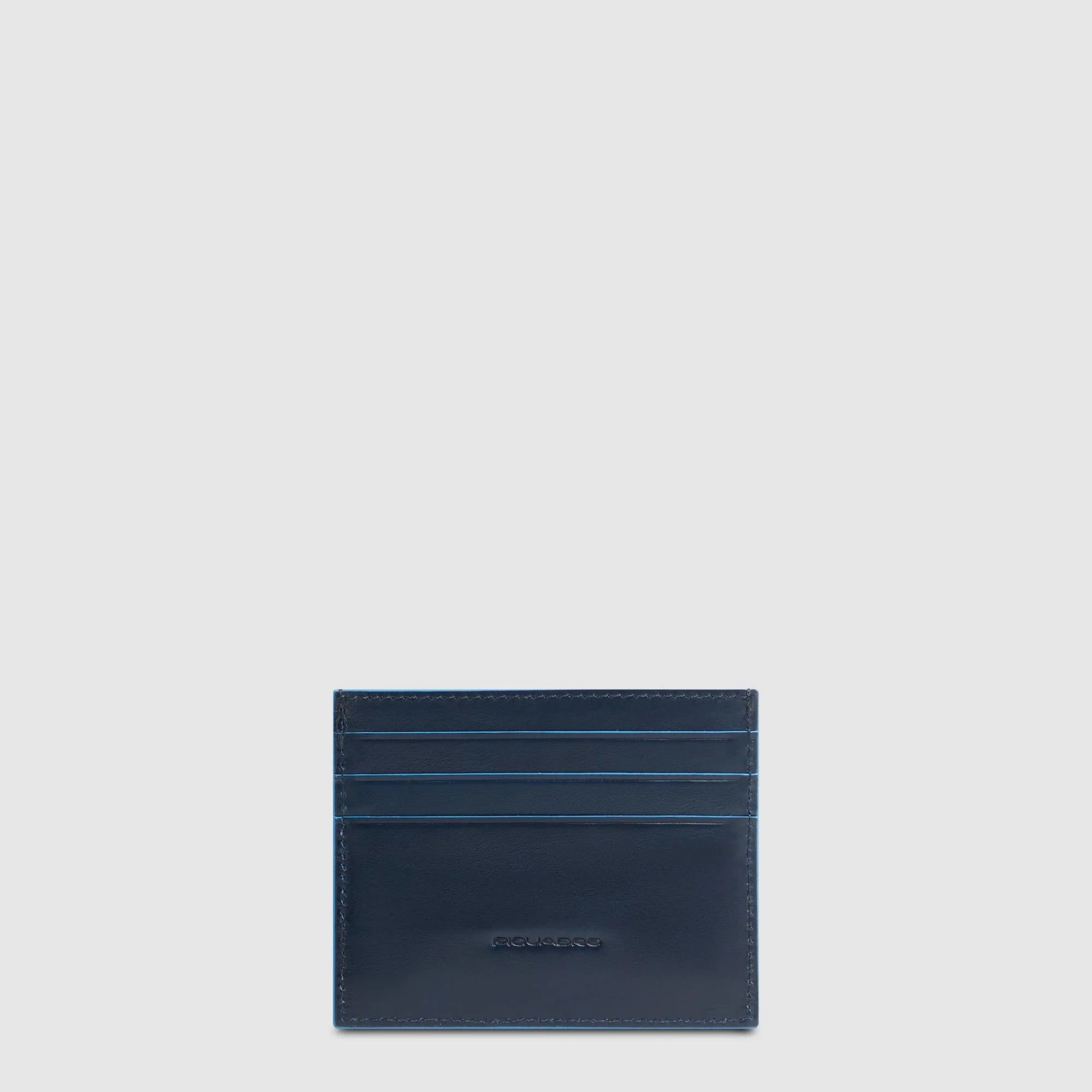 Piquadro porta carte di credito in pelle "Blue Square" PP6855B2R.BLU2