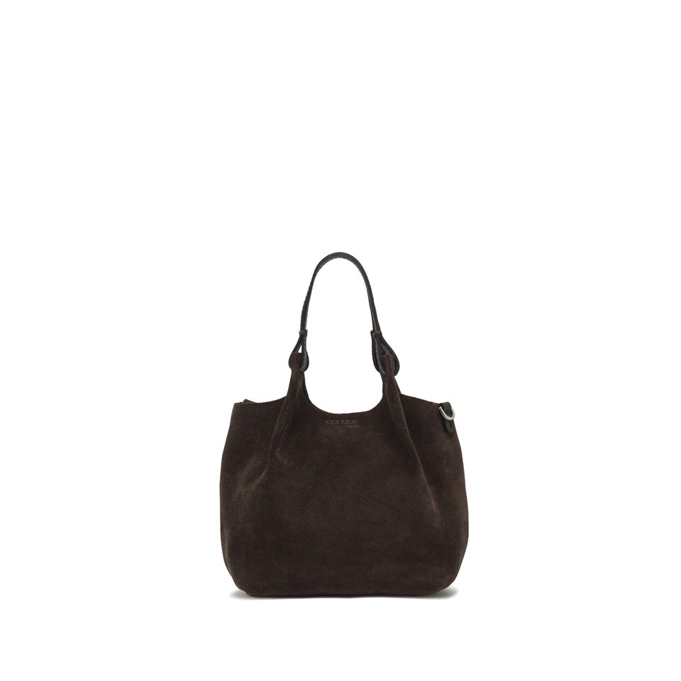 Gianni Chiarini borsa a mano in camoscio "Dua" Marrone BS9778 CM-PL.974 MOKA