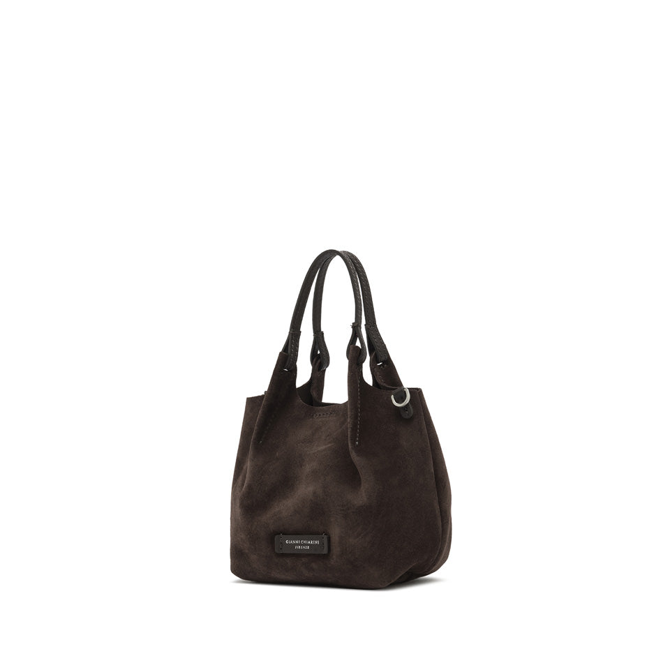 Gianni Chiarini borsa a mano in camoscio "Dua" Marrone BS9778 CM-PL.974 MOKA