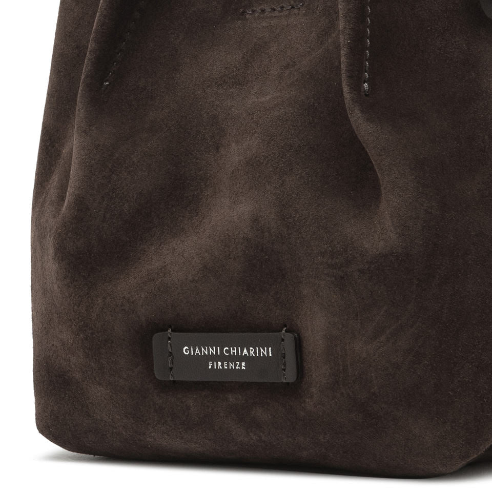 Gianni Chiarini borsa a mano in camoscio "Dua" Marrone BS9778 CM-PL.974 MOKA