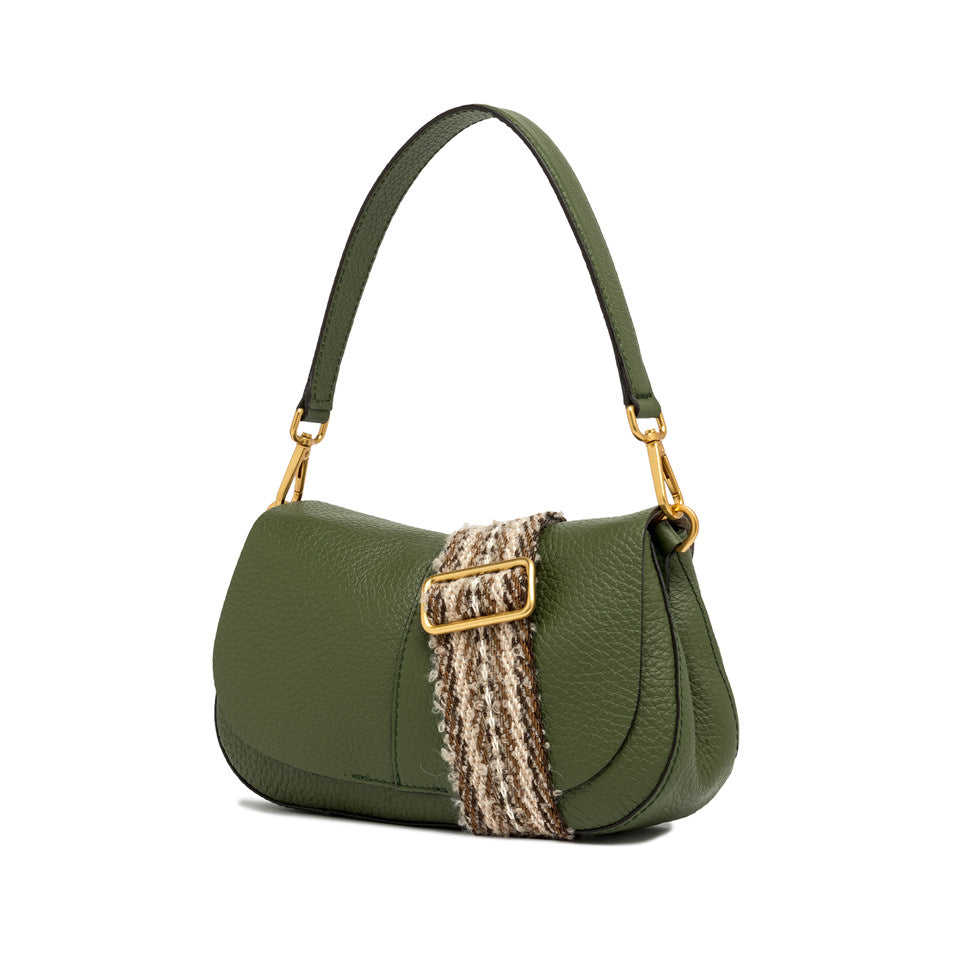 Gianni Chiarini borsa a spalla in pelle "Helena Round" Verde BS11088TKL-NASPM.14051 DEEP FI