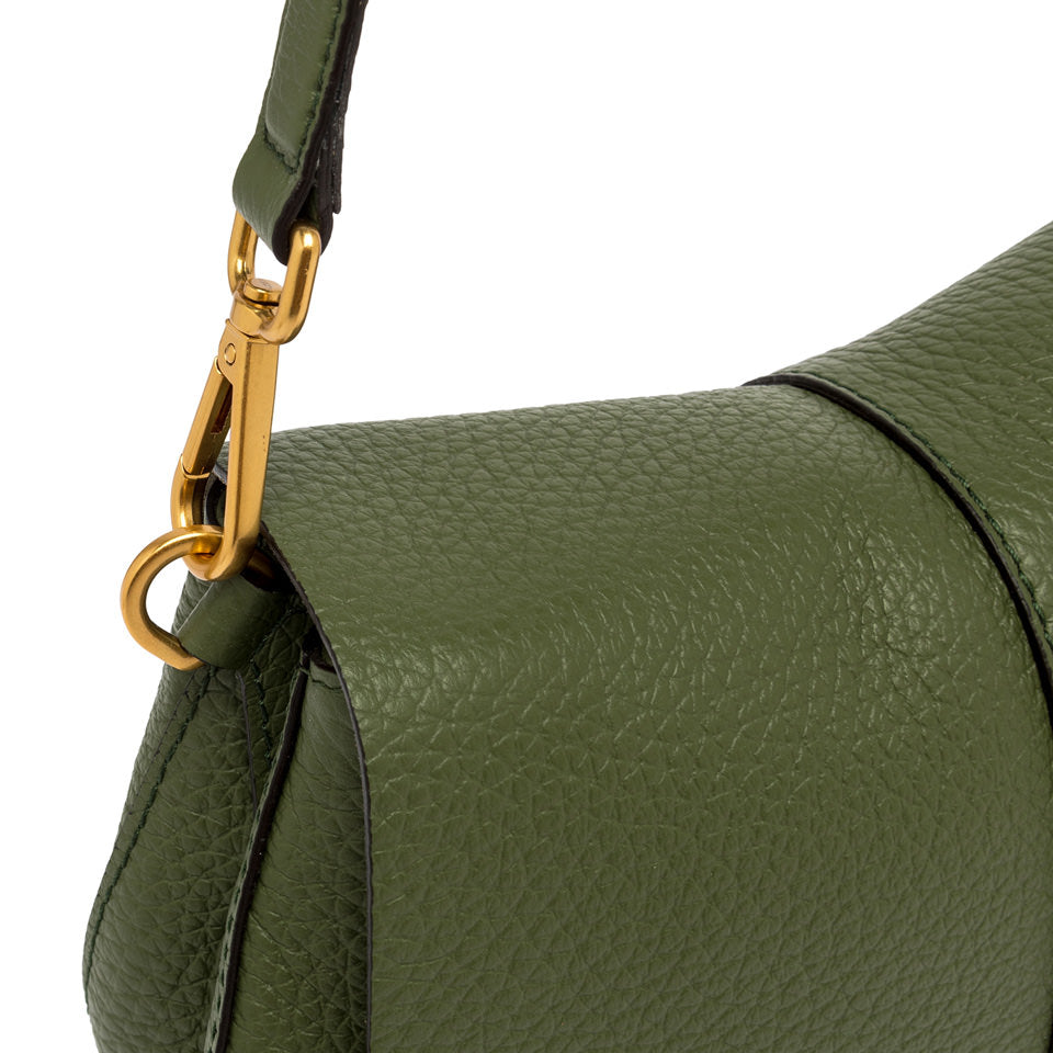 Gianni Chiarini borsa a spalla in pelle "Helena Round" Verde BS11088TKL-NASPM.14051 DEEP FI