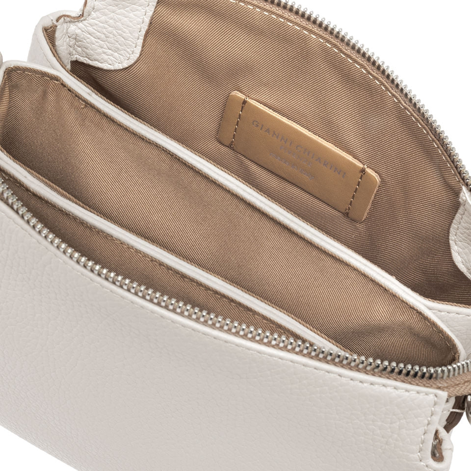 Gianni Chiarini borsa a tracolla in pelle "Three" Bianco BS4362COMM GRN.3890 MARBLE