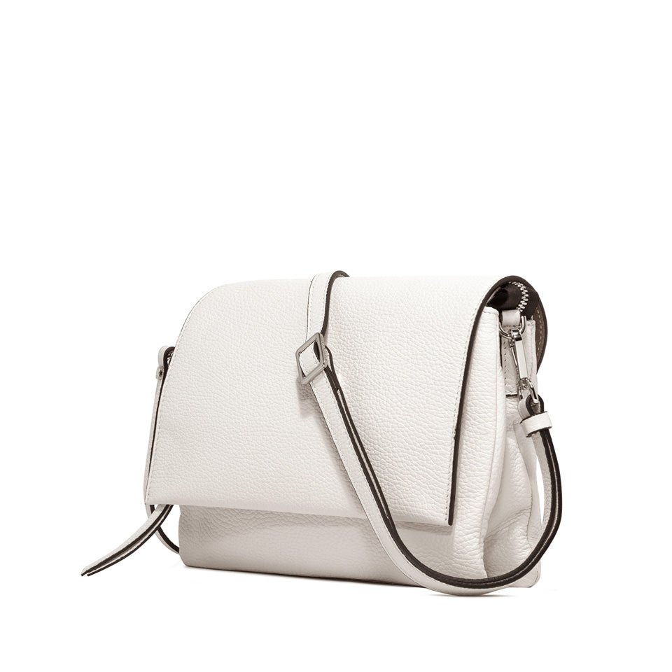 Gianni Chiarini borsa a tracolla in pelle "Three" Bianco BS4364COMM GRN.3890 MARBLE