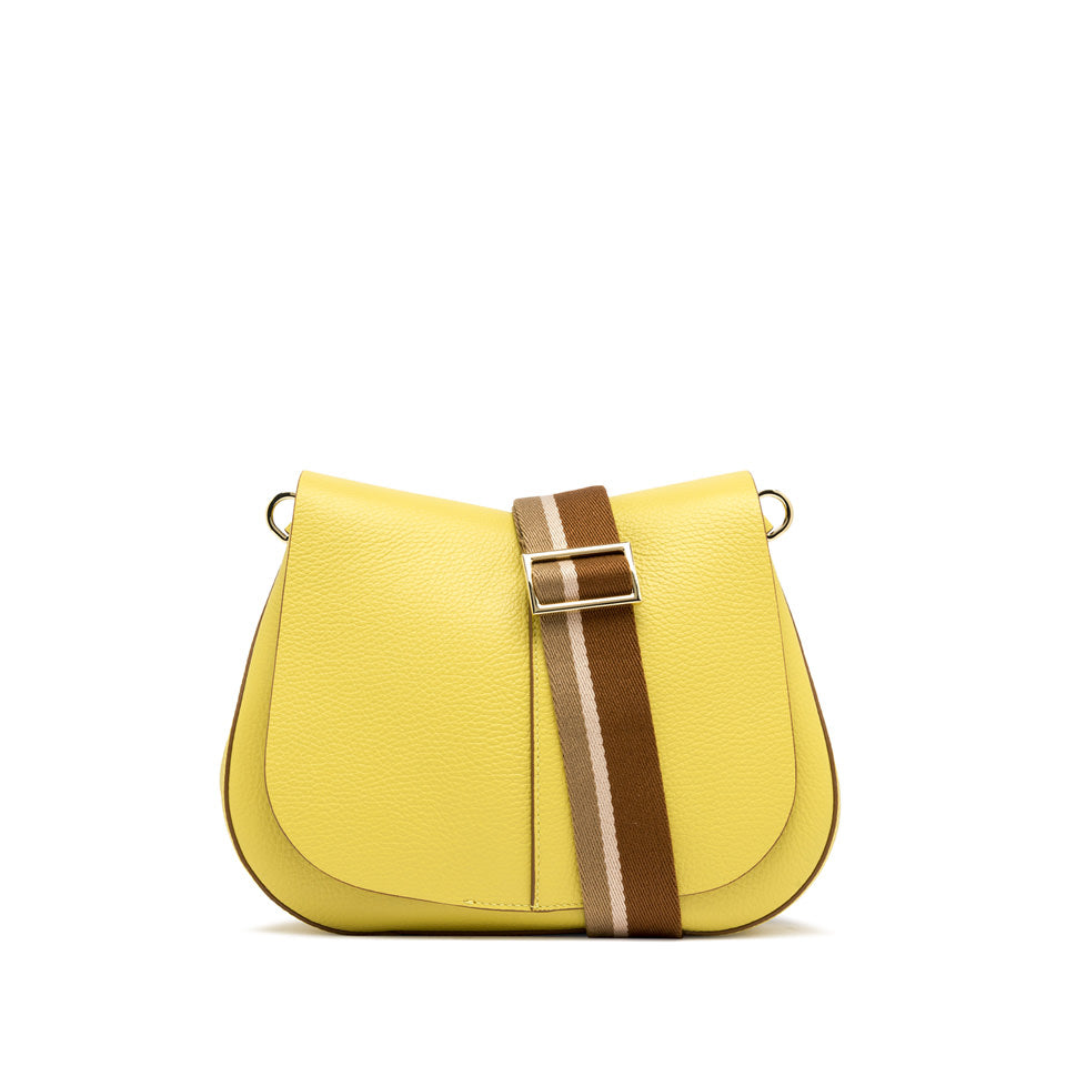 Gianni Chiarini borsa a tracolla in pelle "Helena Round" Giallo BS6036COMM GRN-NA.13855 SHAKE