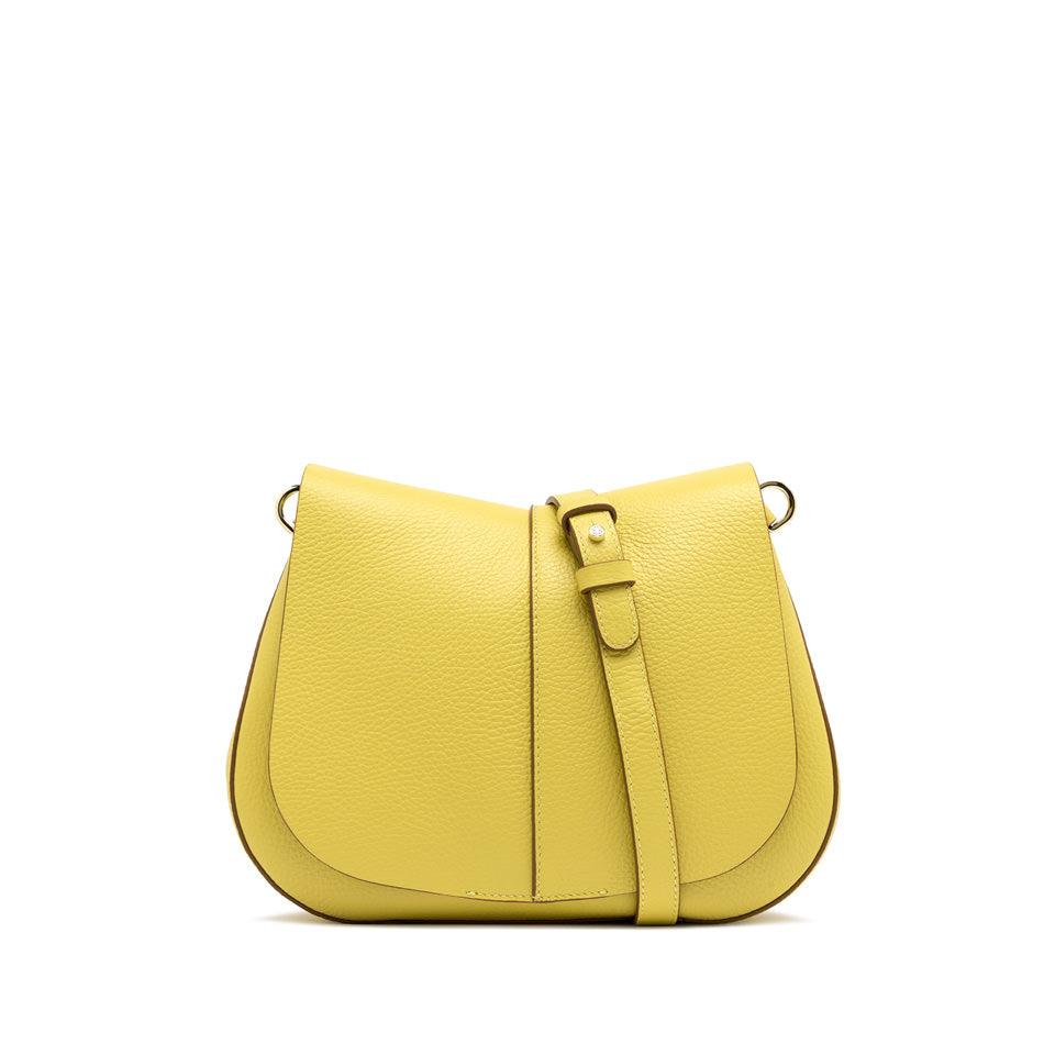 Gianni Chiarini borsa a tracolla in pelle "Helena Round" Giallo BS6036COMM GRN-NA.13855 SHAKE
