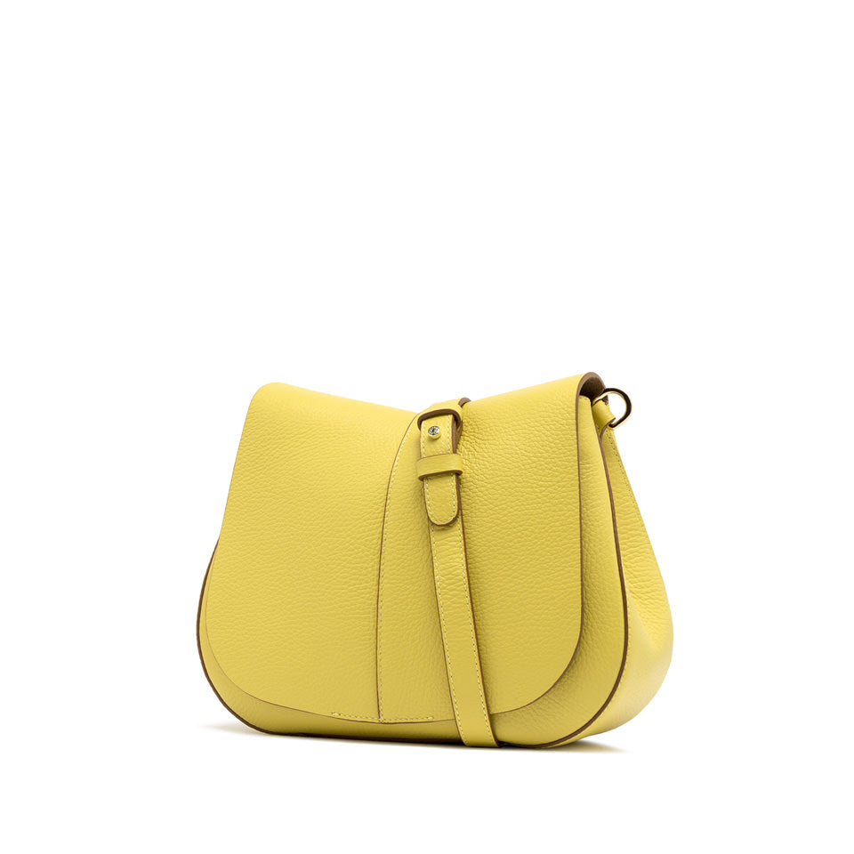 Gianni Chiarini borsa a tracolla in pelle "Helena Round" Giallo BS6036COMM GRN-NA.13855 SHAKE