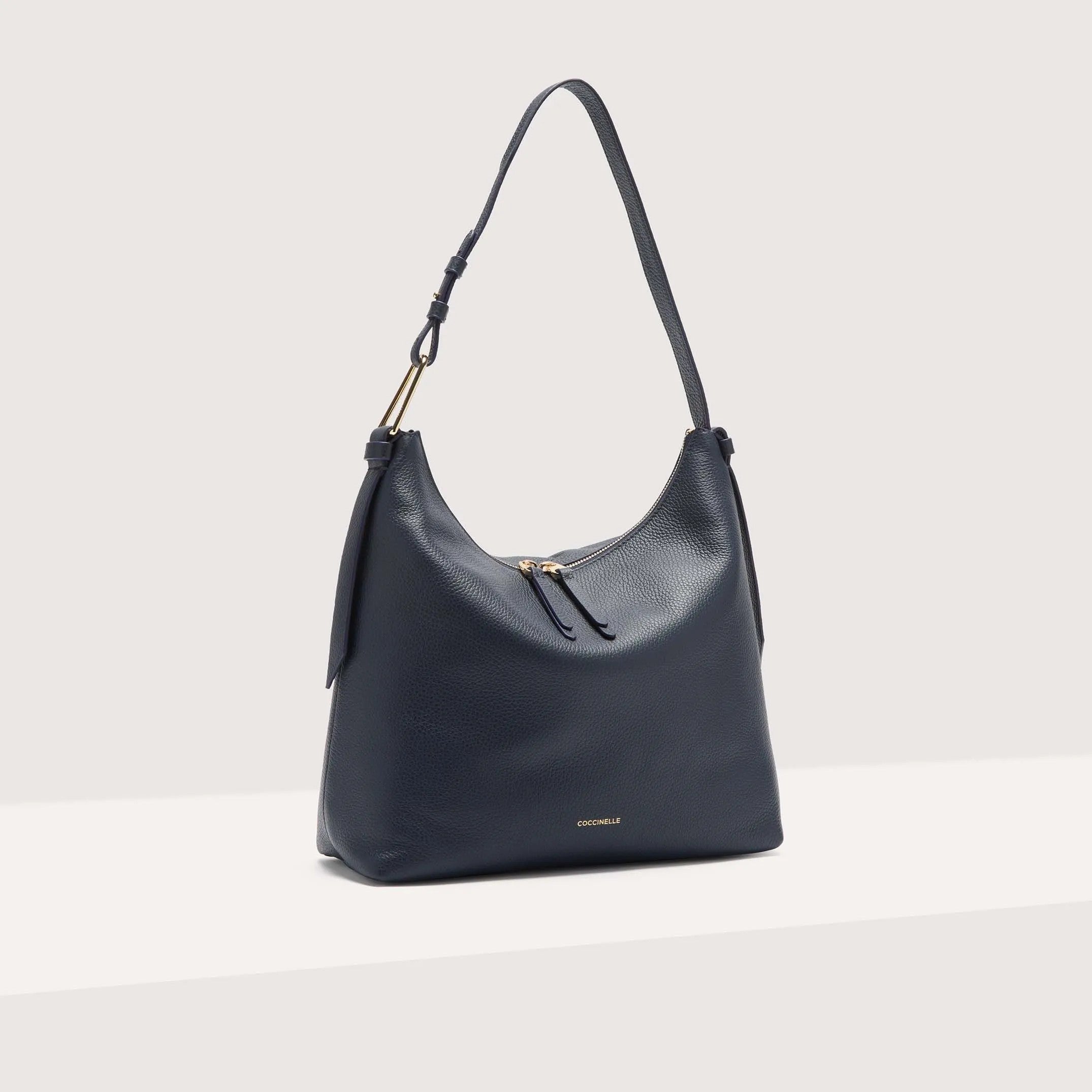 Coccinelle borsa a spalla in pelle "Malory" Blu E1R1K130201.B29 MIDNIGHT BLUE