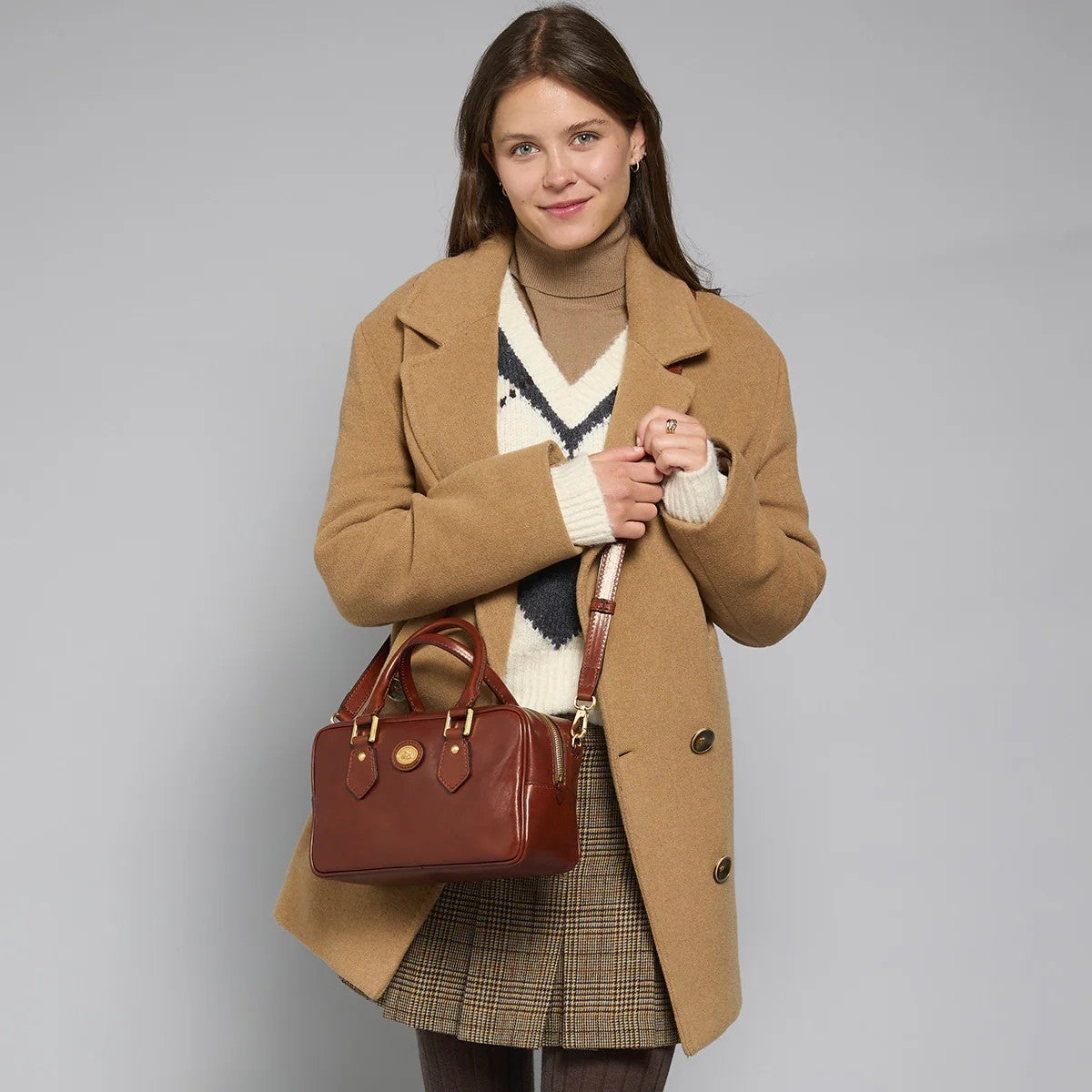 The Bridge borsa a mano in pelle "Stodo" Marrone 04541501.14