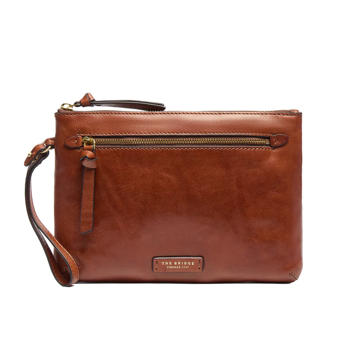 The Bridge pochette in pelle "Ingrid" Marrone 09571501.14