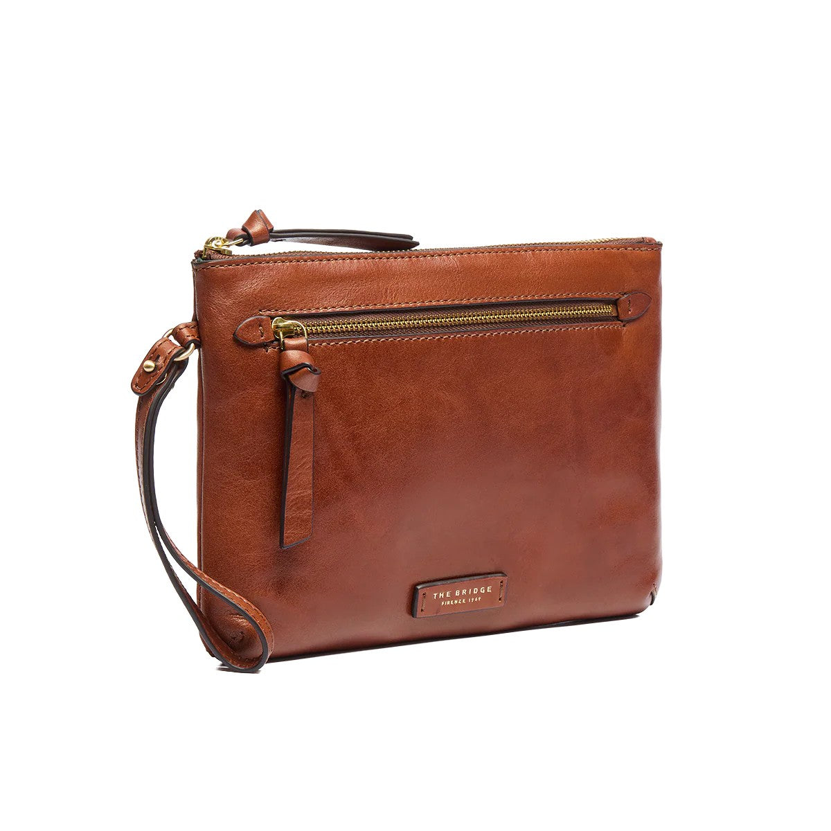 The Bridge pochette in pelle "Ingrid" Marrone 09571501.14