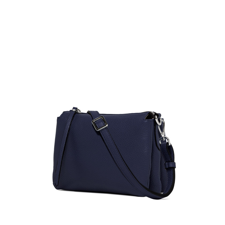 Gianni Chiarini borsa a tracolla in pelle "Three" Blu BS4362COMM GRN.0208 NAVY