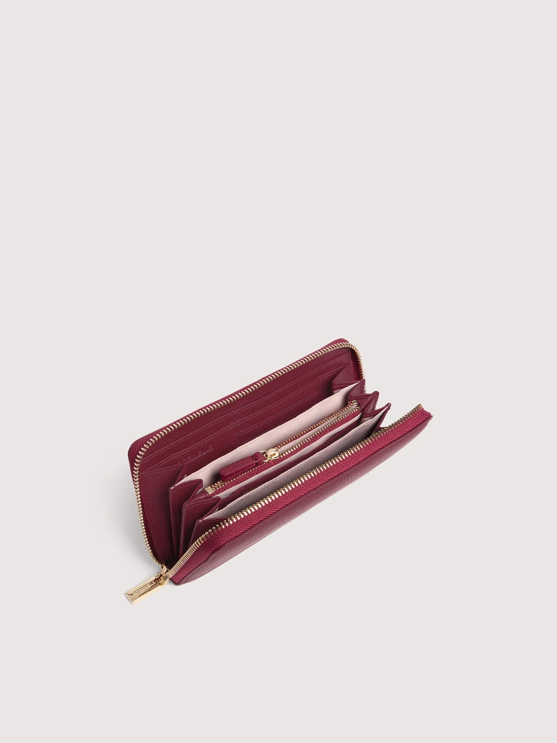 Coccinelle portafogli in pelle "Metallic Soft" Bordeaux E2MW5113201.R52 RIBES
