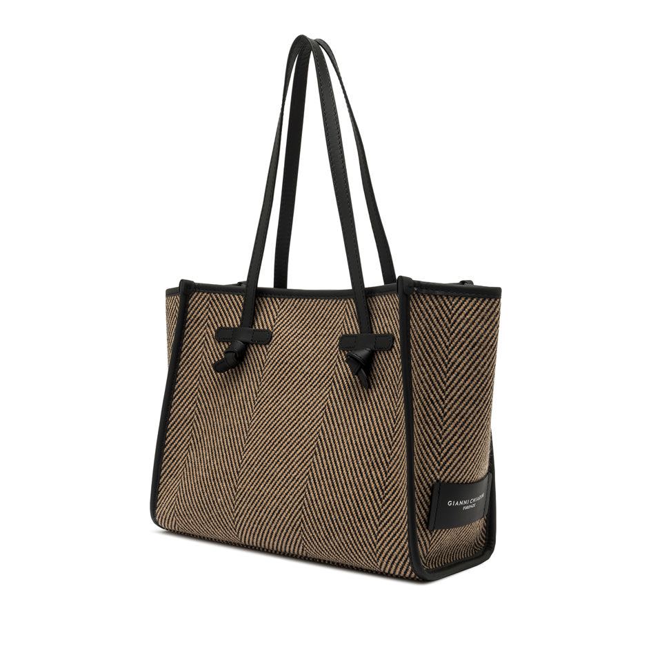 Gianni Chiarini borsa shopping in tessuto e pelle "Marcella" Multicolor BS6849COMM SPIGA.10313 VAR NE