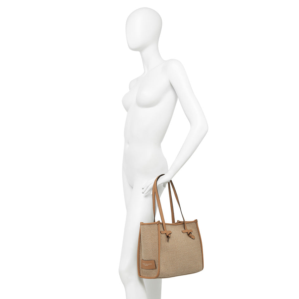 Gianni Chiarini borsa shopping in tessuto e pelle "Marcella" Multicolor BS6849COMM SPIGA.10313 VAR NE