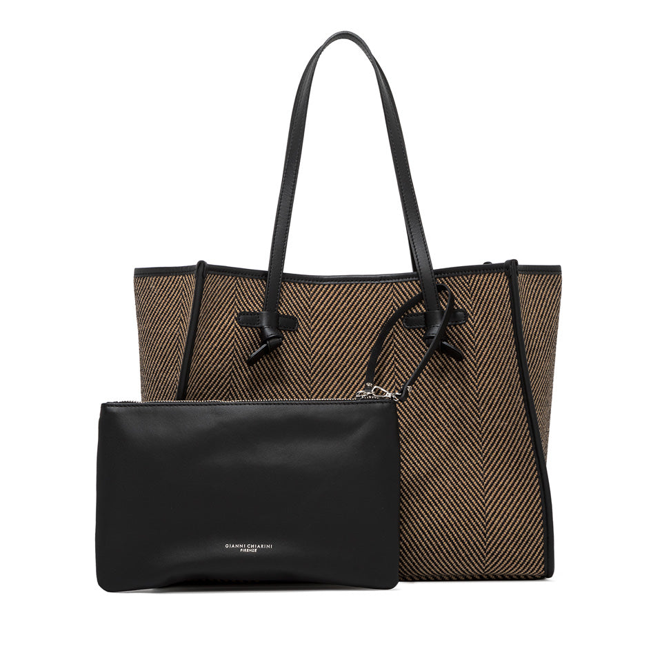 Gianni Chiarini borsa shopping in tessuto e pelle "Marcella" Multicolor BS6850COMM SPIGA.10313 VAR NER