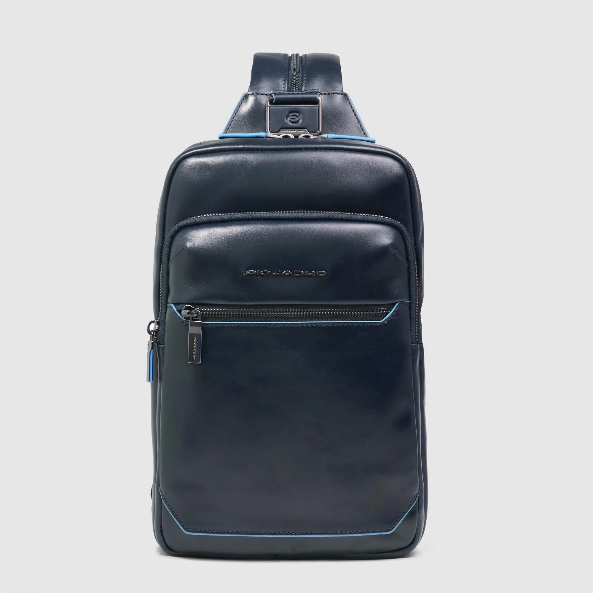 Piquadro monospalla in pelle "Blue Square" CA6589B2.BLU2