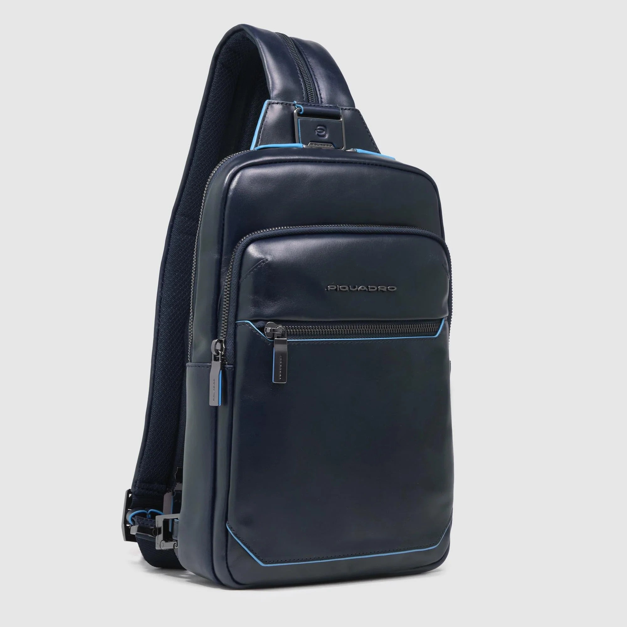 Piquadro monospalla in pelle "Blue Square" CA6589B2.BLU2