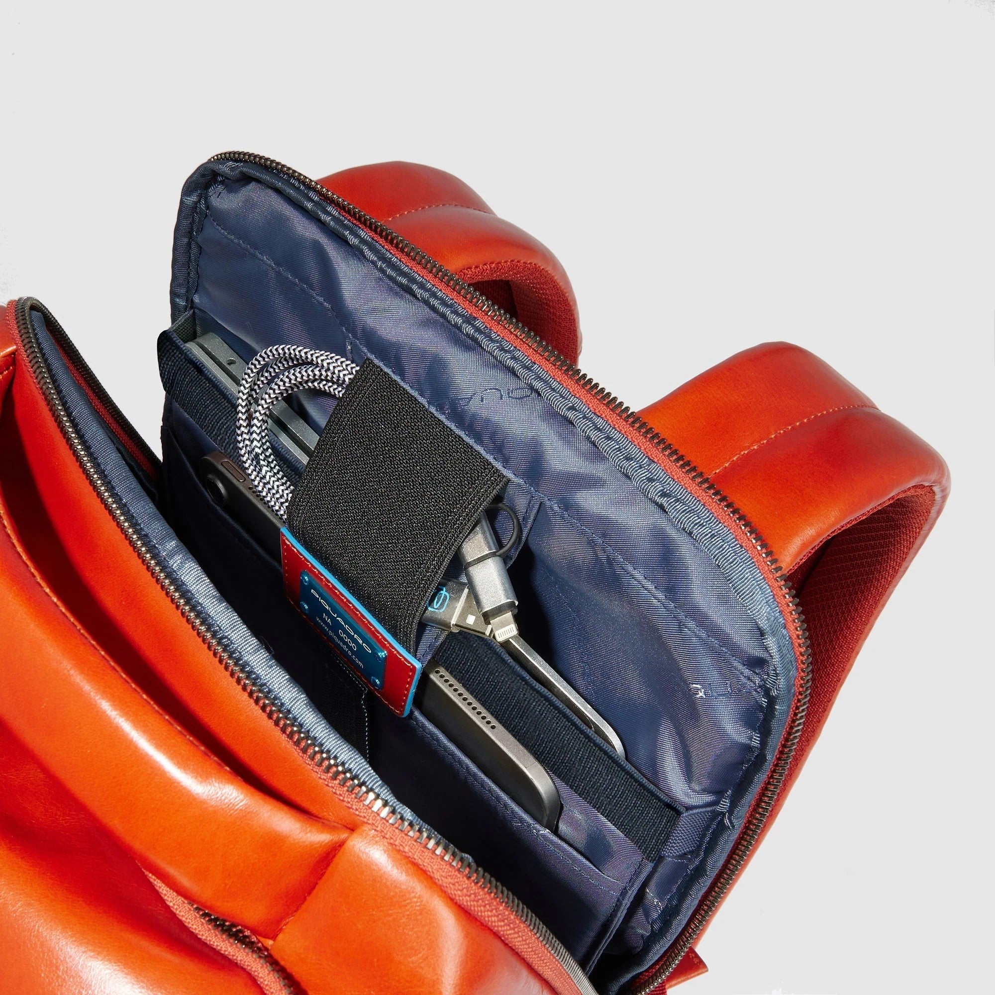 Piquadro zaino in pelle "Blue Square" Nero CA6591B2.N