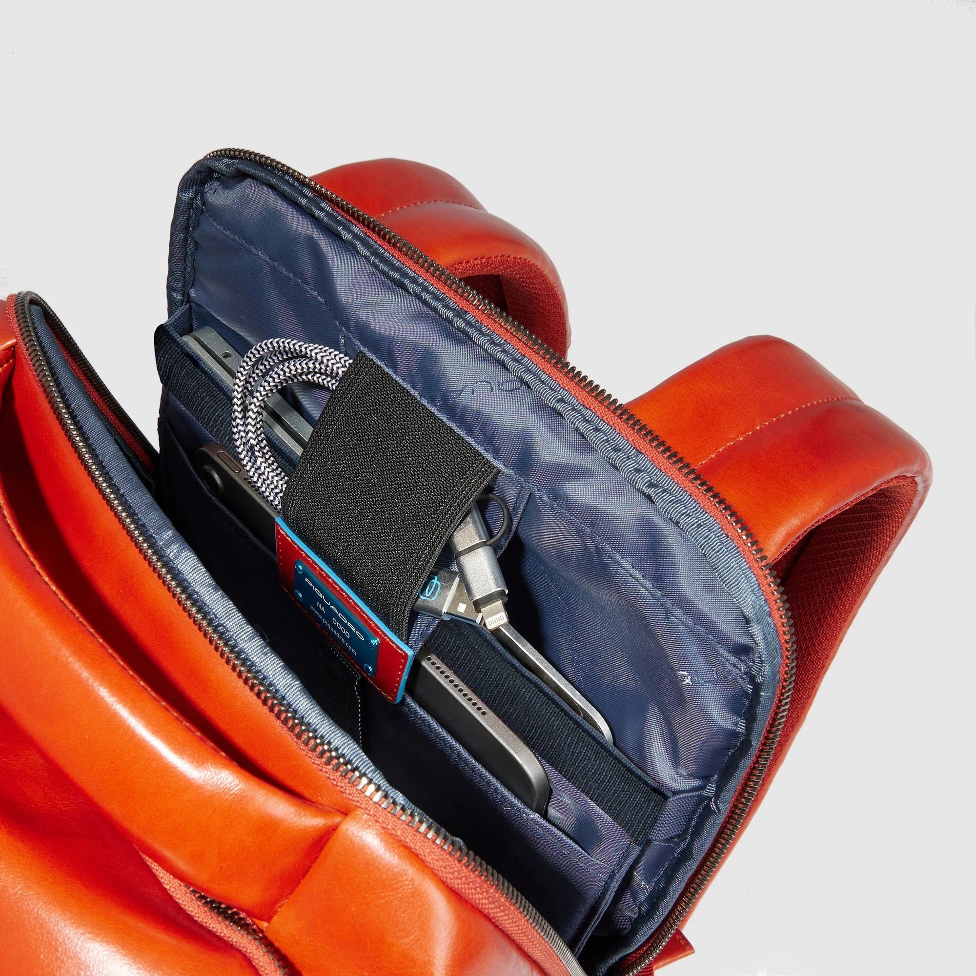 Piquadro zaino in pelle "Blue Square" CA6593B2.BLU2