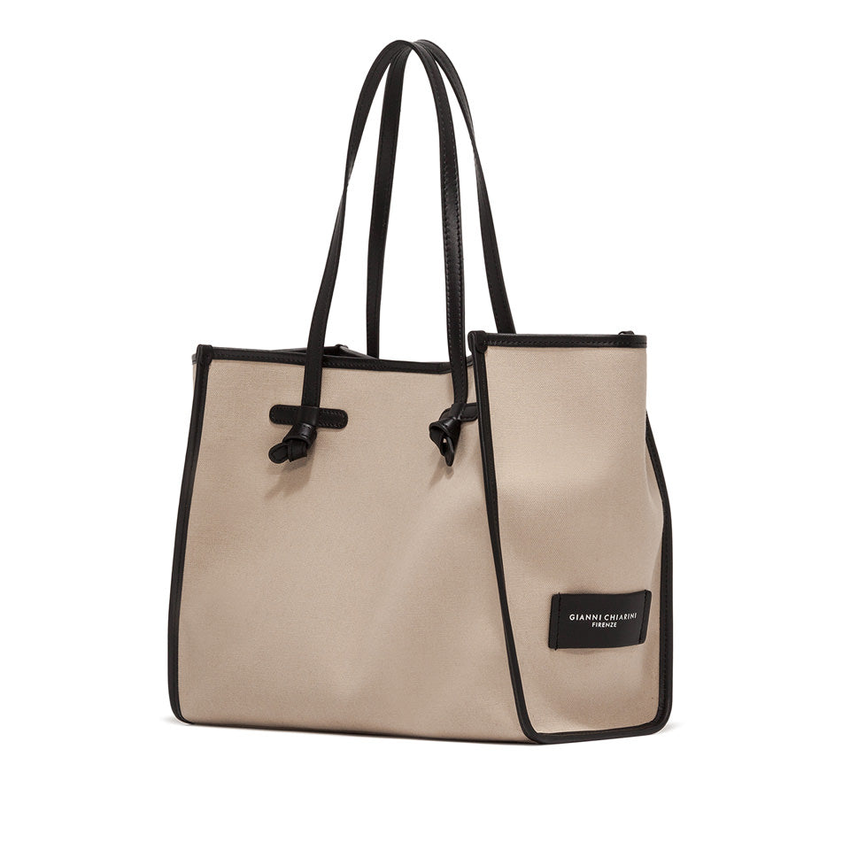Gianni Chiarini borsa shopping in tessuto e pelle" Marcella" Beige BS6850COMMCNV-SE.10508 CORDA-M