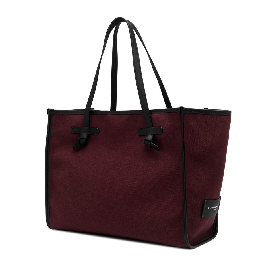 Gianni Chiarini borsa shopping in tessuto e pelle" Marcella" Bordeaux BS6850COMMCNV-SE.14196 OXBLOOD