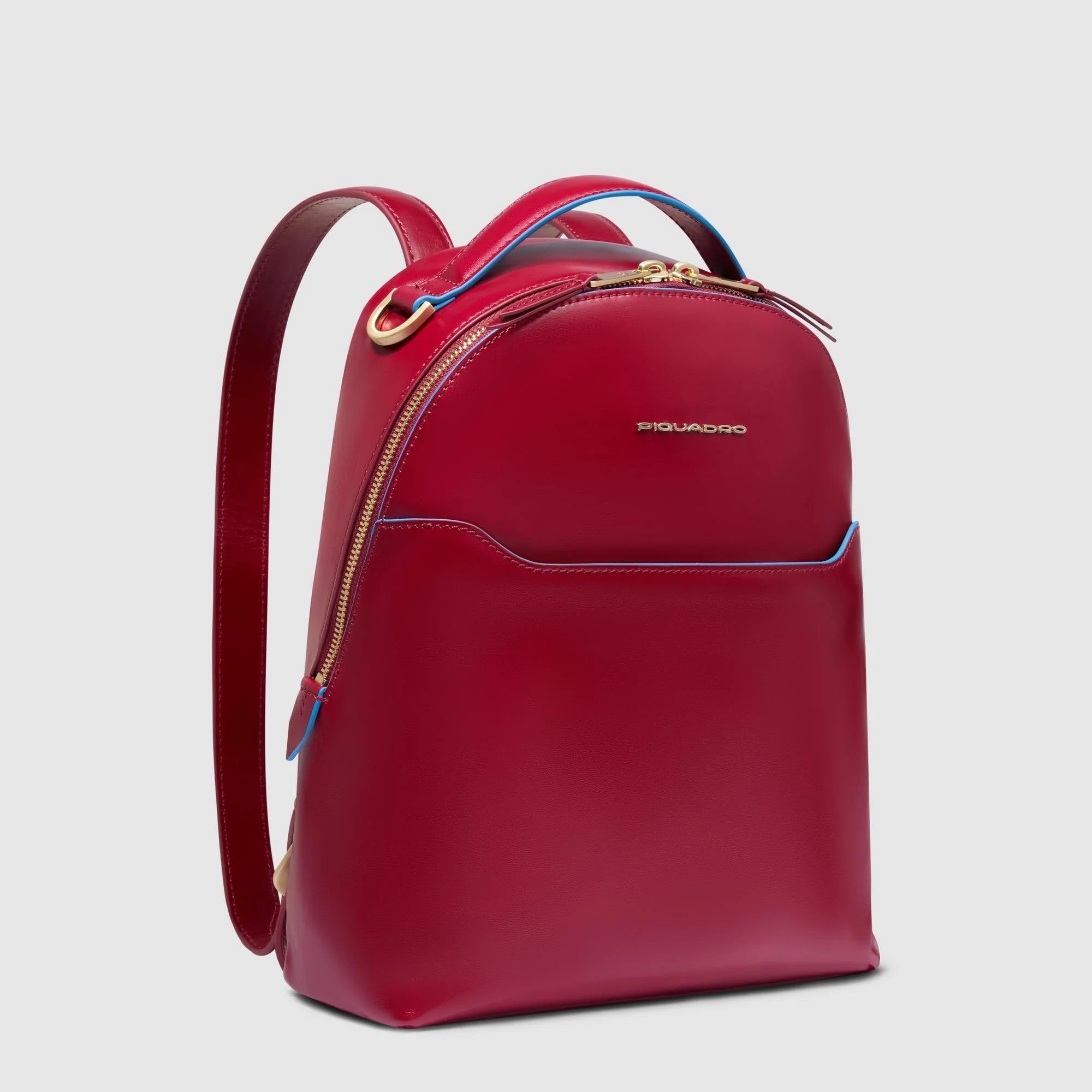 Piquadro zaino in pelle "Blue Square" Rosso CA6677B2.R