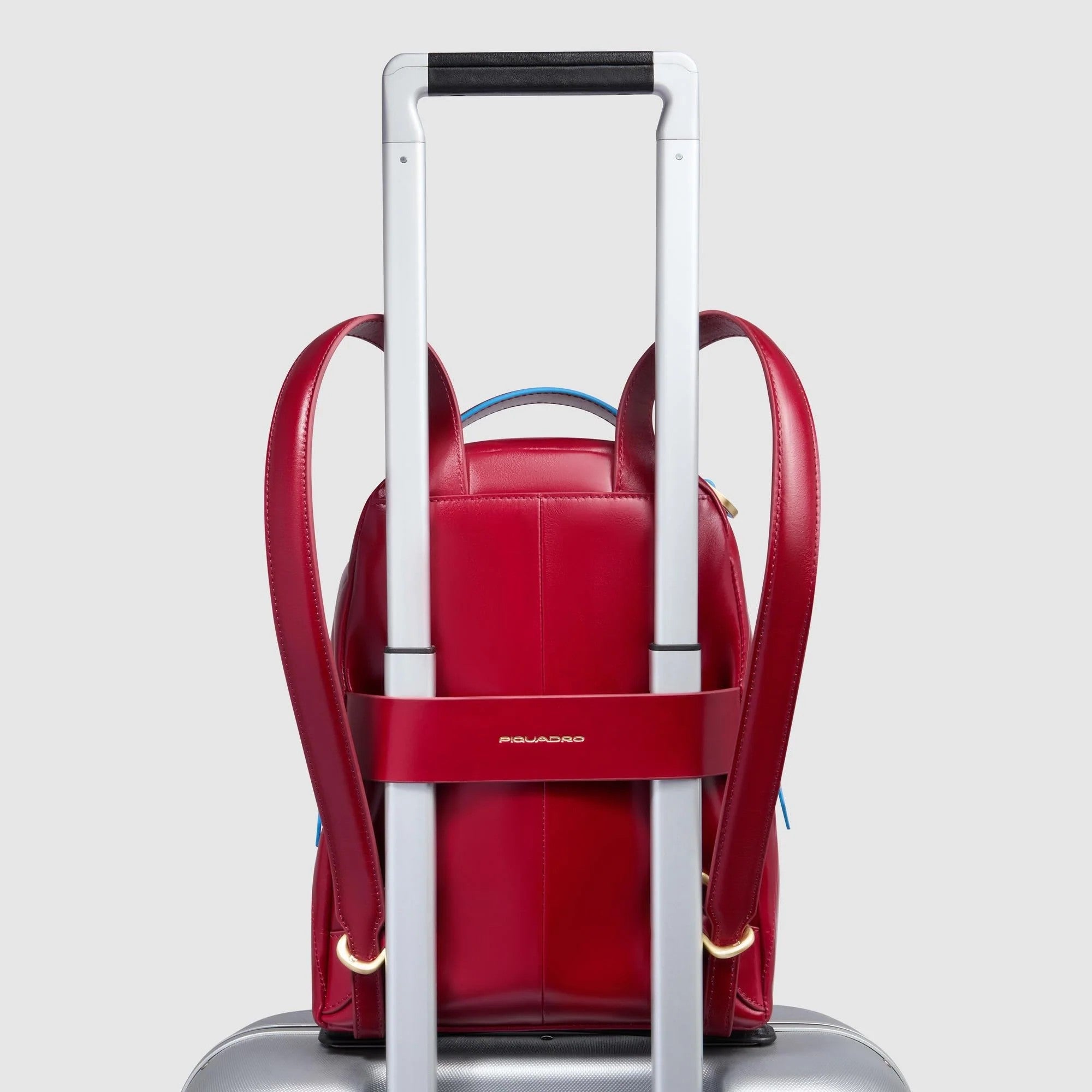 Piquadro zaino in pelle "Blue Square" Rosso CA6677B2.R