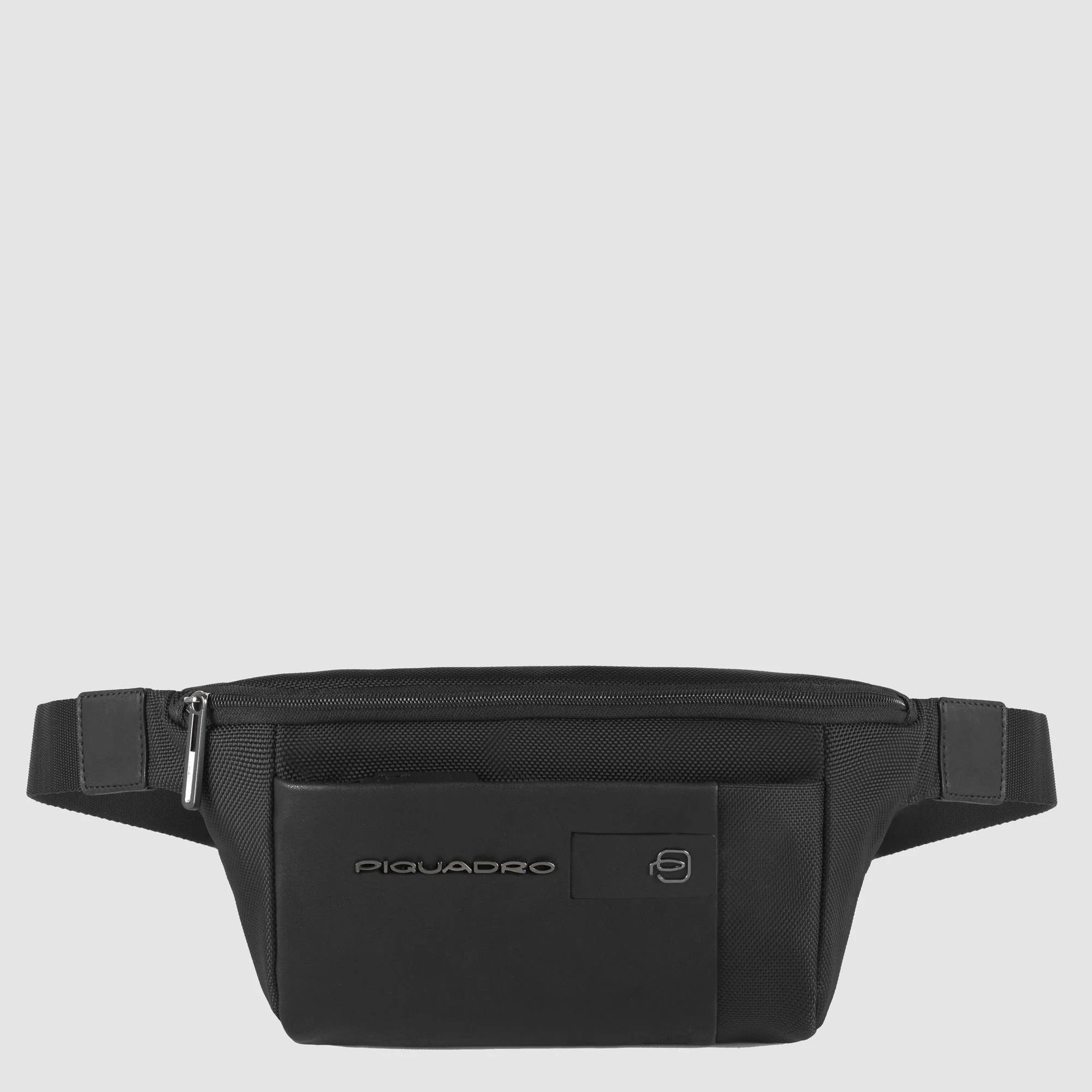 Piquadro marsupio in tessuto e pelle "Brief 2 Nero CA2174BR2.N