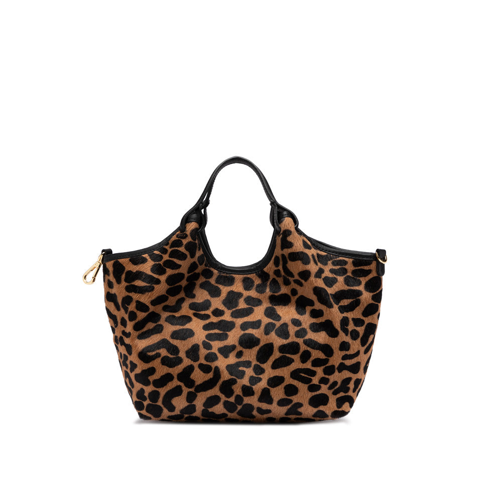 Gianni Chiarini borsa a mano in cavallino "Dua" Animalier BS11109 CAV-PL.11865 LEO-NERO