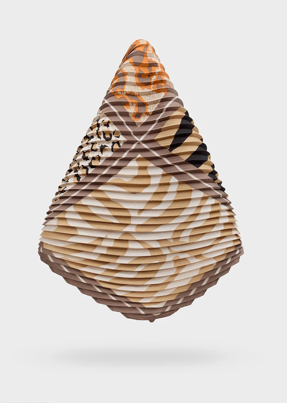 Nalì foulard in poliestere "Animalier Mix" Multicolor BOSC0162.MARRONE