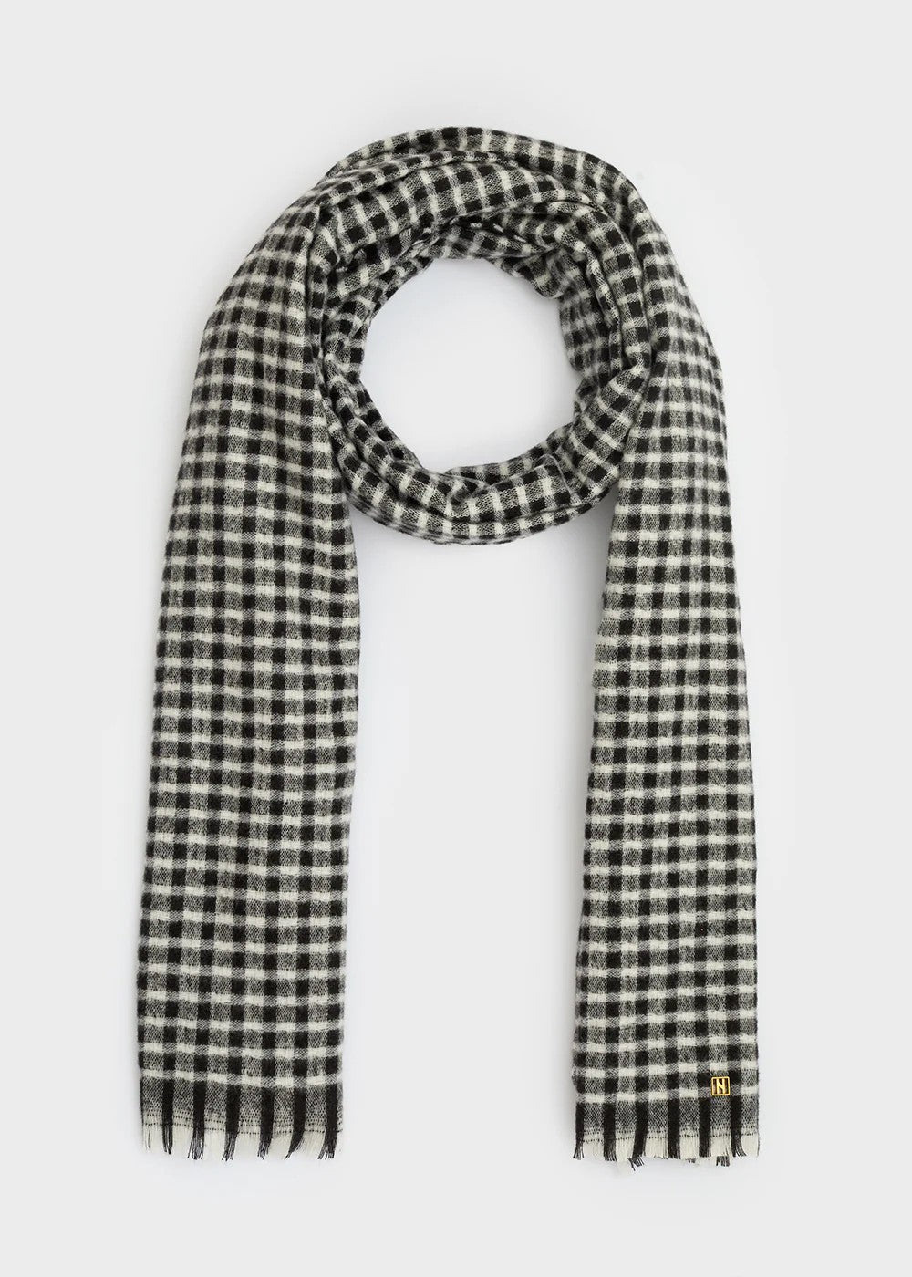 Nalì sciarpa in poliestere "Romy" Bianco e nero UNSC0085.NERO/BIANCO