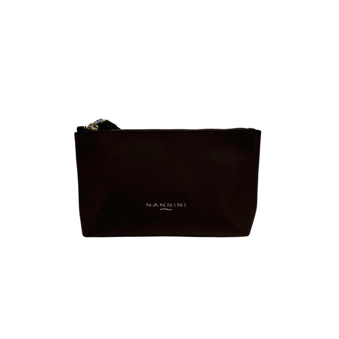 Nannini pochette in tessuto "Sara" Marrone 18023.SIGARO