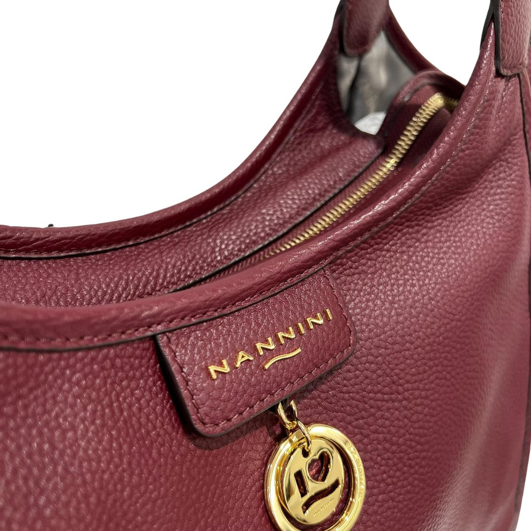 Nannini borsa shopping in pelle "Siria" Bordeaux 19035-8.BORDEAUX