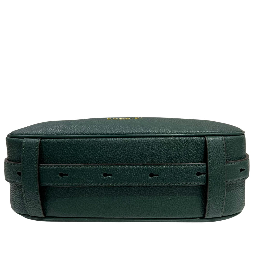Nannini borsa a spalla in pelle "Keira" Verde 18677.BOTTIGLIA