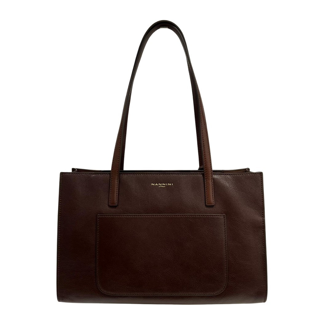 Nannini borsa shopping in pelle "Helga-D" Cuoio 18720-4.CUOIO