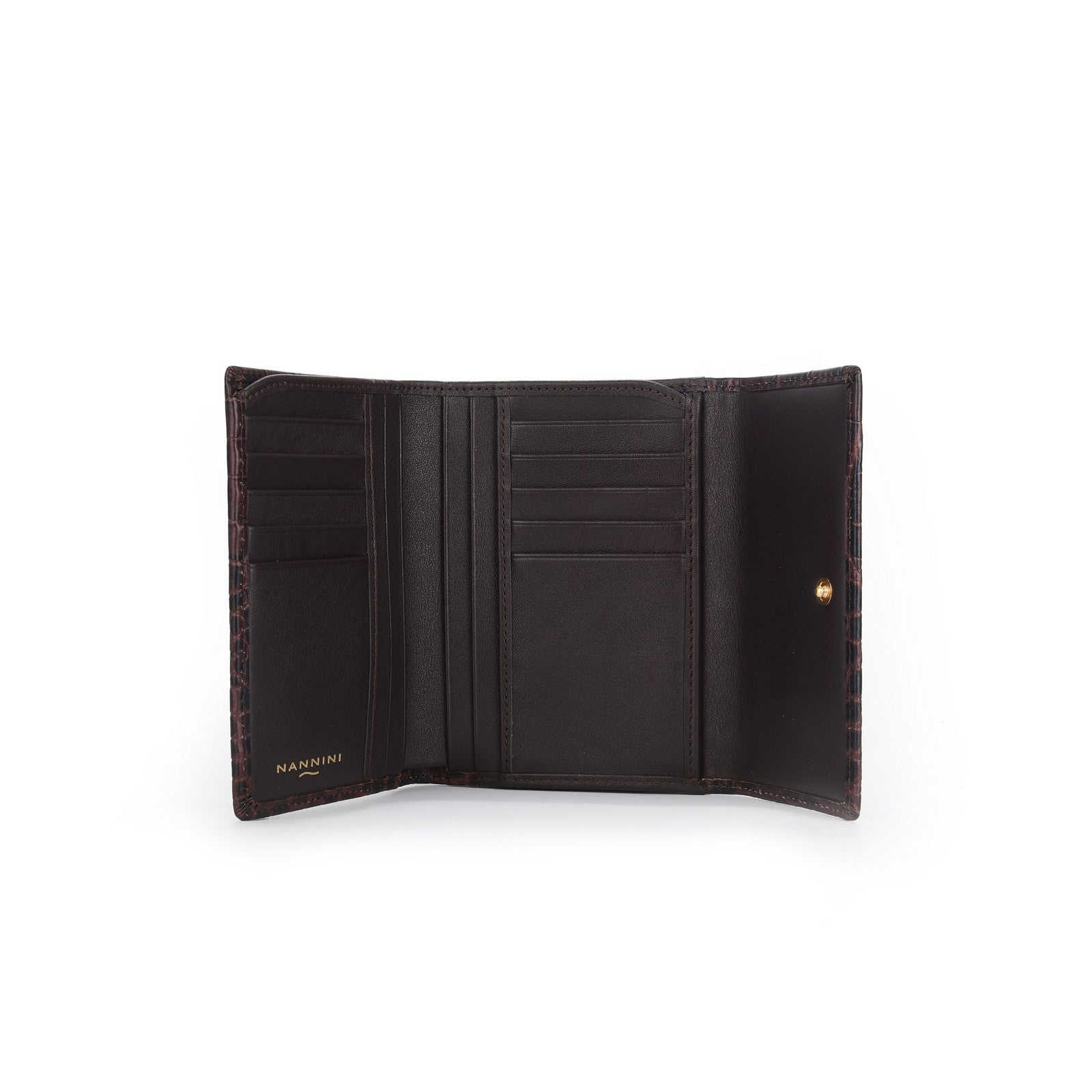 Nannini portafogli in pelle "Wallis" Marrone QB0681-1.SIGARO
