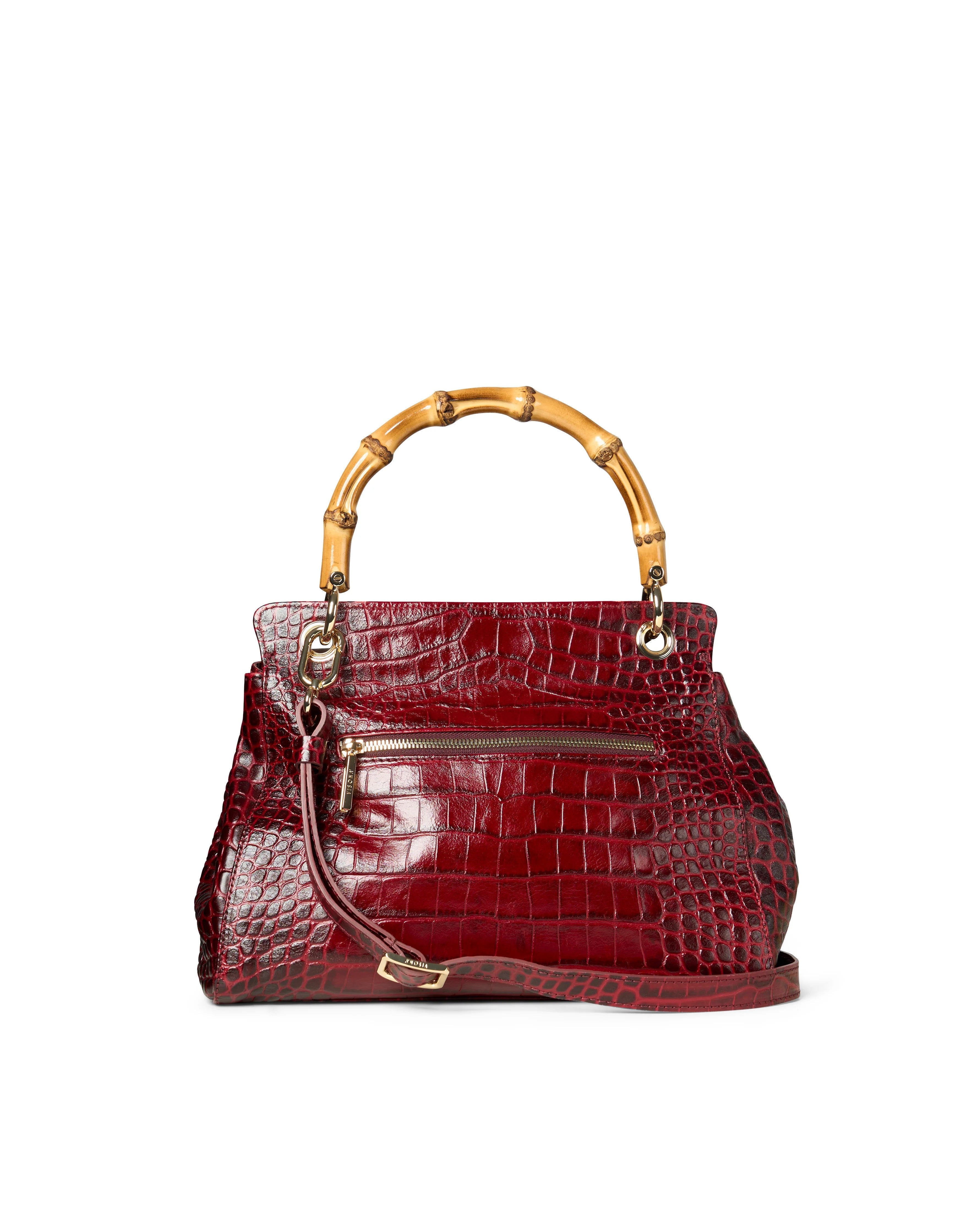 Visonà borsa a mano in pelle "Miami" Bordeaux 25671.CHIANTI