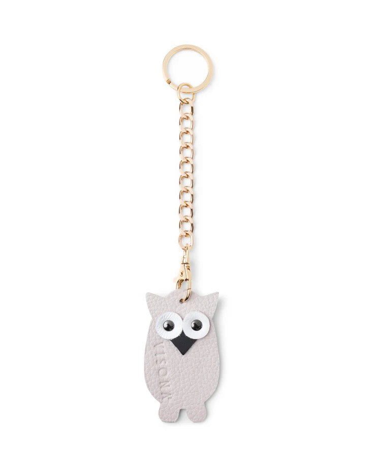 Visonà portachiavi in pelle "Charms" Bianco 2046.SCOGLIO