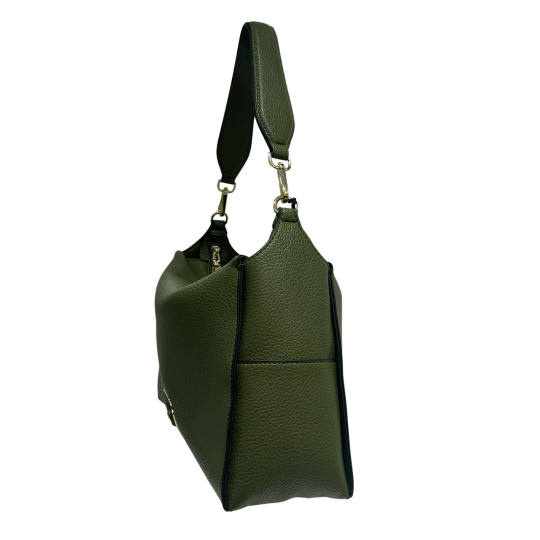 Ermanno Firenze borsa a spalla in ecopelle "Victoria" Verde 12402014.ARMY GREEN