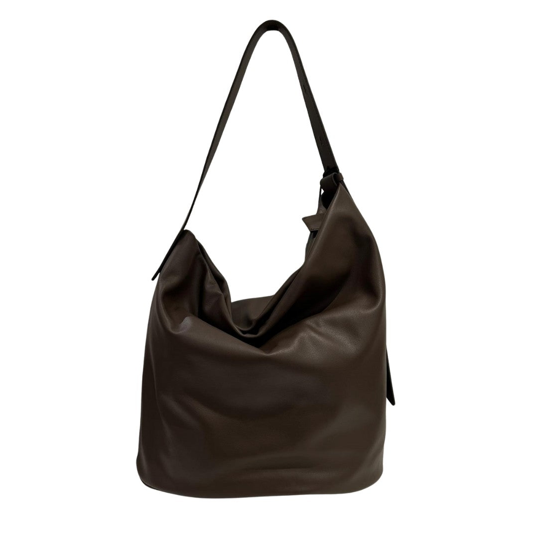 Loristella borsa a spalla in pelle "Carmen" Marrone 3010.CACAO