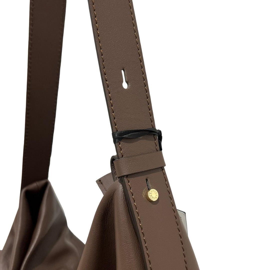 Loristella borsa a spalla in pelle "Carmen" Marrone 3010.CACAO