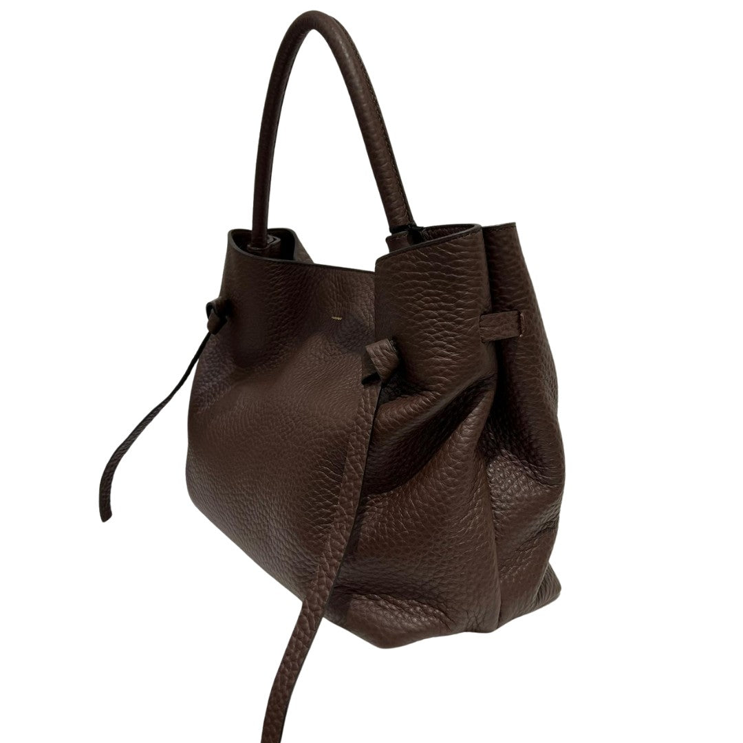 Loristella borsa a mano in pelle "Miriam" Marrone 3025.CIOCCOLATO