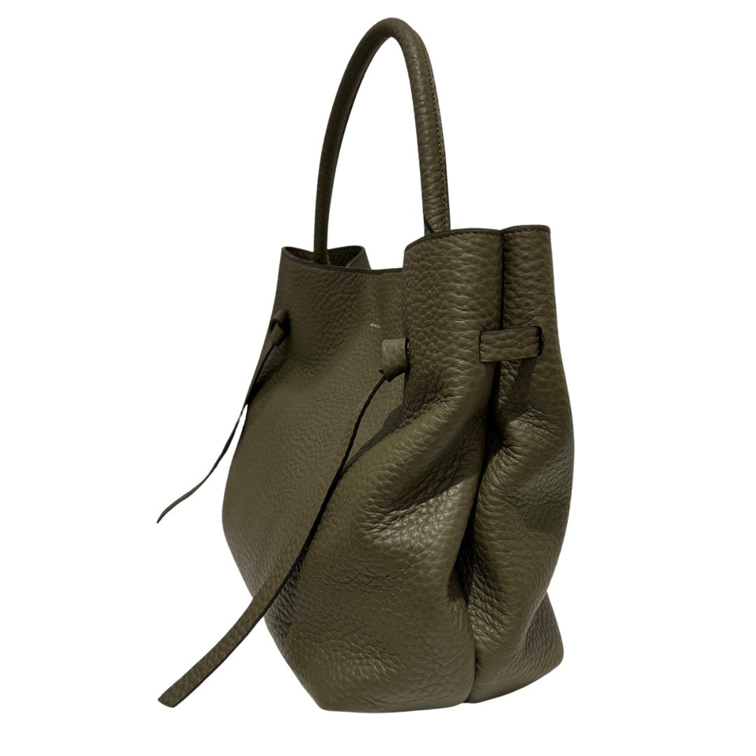 Loristella borsa a mano in pelle "Miriam" Verde 3025.VERDE