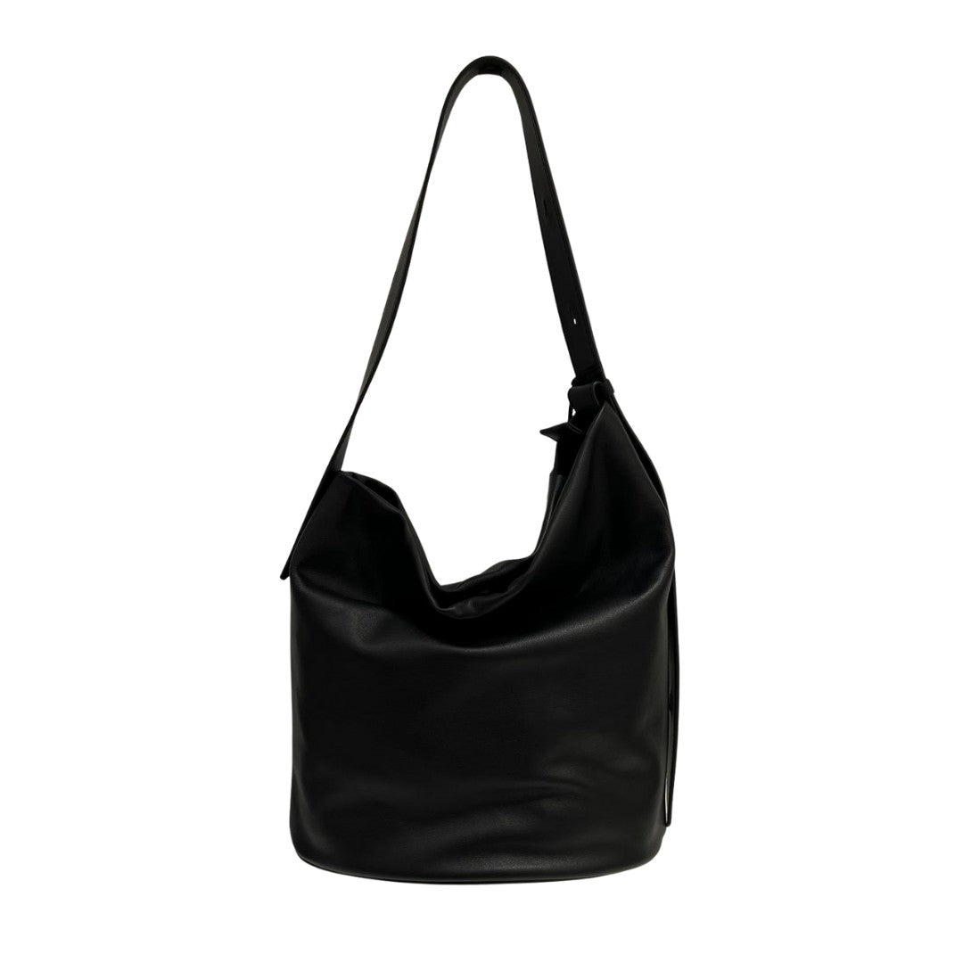 Loristella borsa a spalla in pelle "Carmen" Nero 3011.NERO